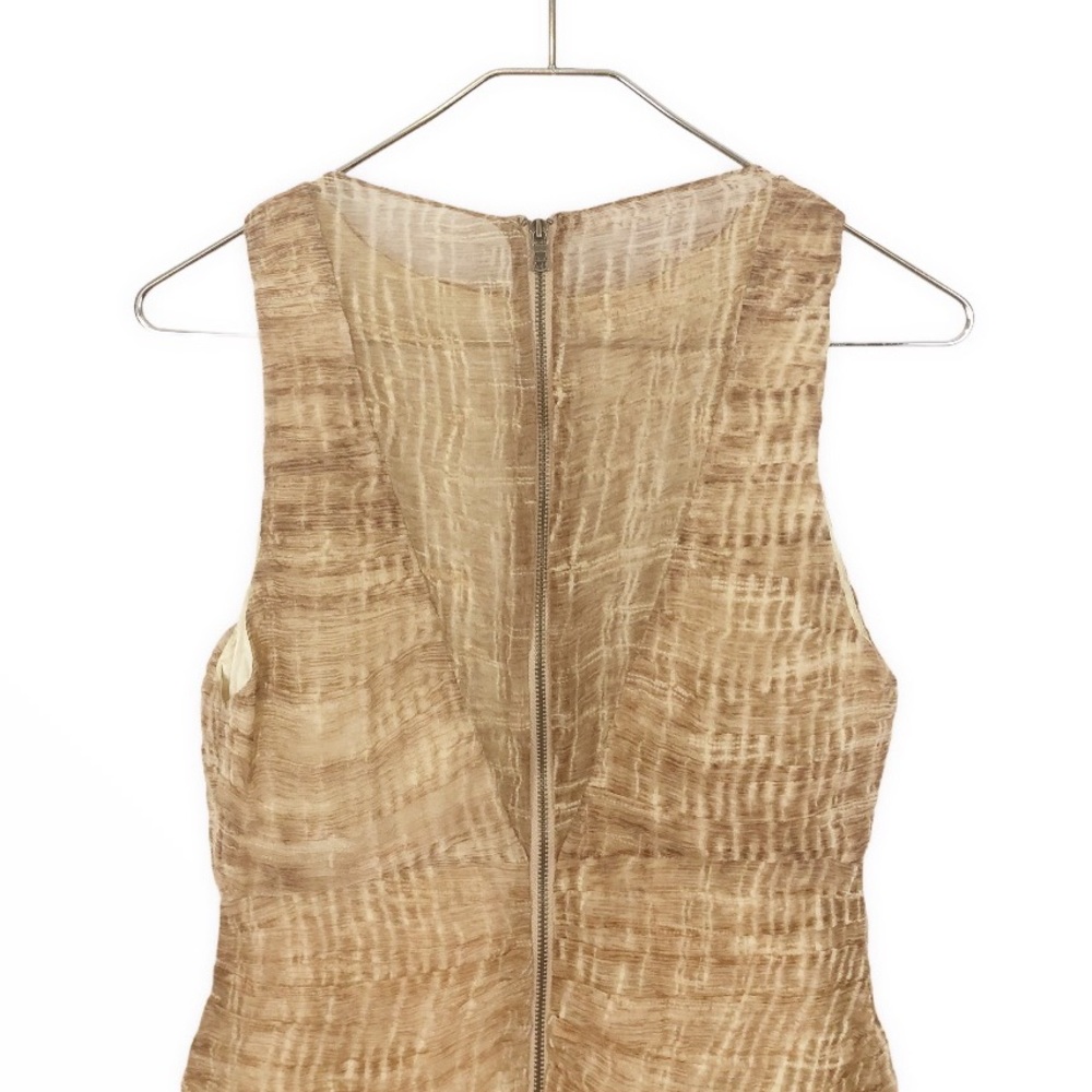 Alice + Olivia Ginger Ruched Silk Chiffon Dress 2 - Picture 7 of 11